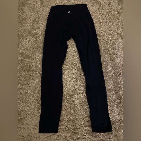 Barely worn navy blue lululemon align leggings - Picture 2 of 3